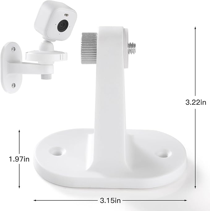 2Pack Adhesive Wall Mount Compatible with Blink Mini and Blink Mini 2, Two Easy Installation, No Drill Mounting Bracket by ALERTCAM, White