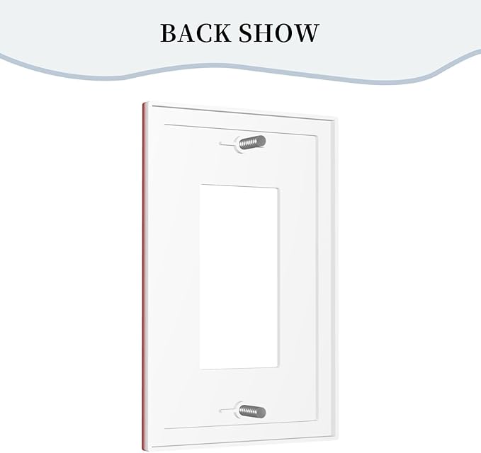 Decorative Outlet Covers Red Fire Alarm Novelty 1 Gang Single Decora GFCI Device Light Switch Covers Plate 1 Rocker Wall Plate Jumbo Switch Cover Plate for Bedroom Bathroom Decor