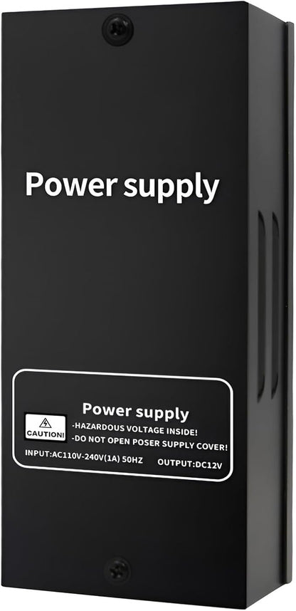 Power Supply Control for Door Access Control System DC 12V/15V 4A, Adjustable Delay Timer Metal Housing, Overload Protection, for Electric Locks, Intercoms, Doorbells, Remote Controllers