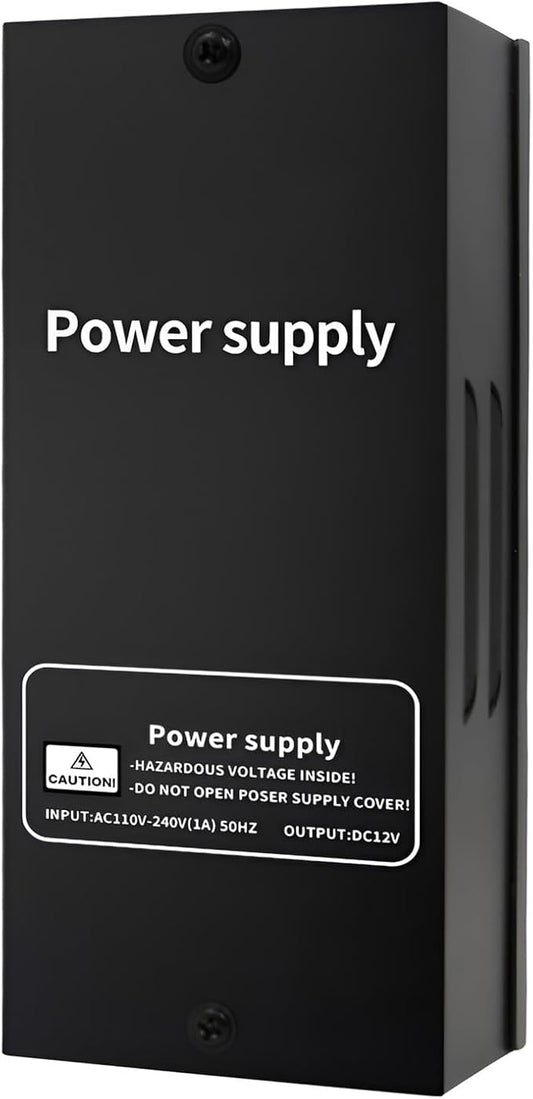 Power Supply Control for Door Access Control System DC 12V/15V 4A, Adjustable Delay Timer Metal Housing, Overload Protection, for Electric Locks, Intercoms, Doorbells, Remote Controllers