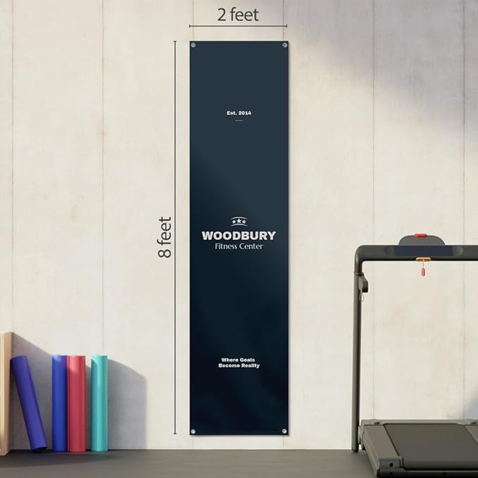 Staples Custom Scrim Vinyl Banner - 24W" x 96L" Quote Banner with 4 Grommets - Durable Outdoor Sign for Events, Promotions, and Business Advertising (Watercolor)