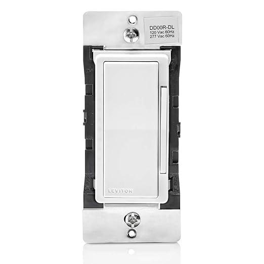 Leviton Decora Smart Dimmer Switch Companion for Multi-Location Dimming (Not for Stand-Alone use), 120/277VAC, 60Hz, DD00R-DLZ, White, Ivory, Light Almond