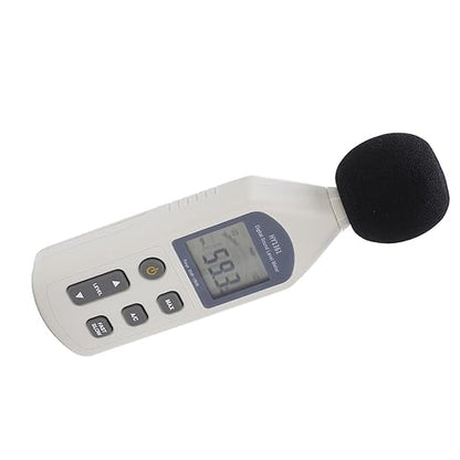 Digital Sound Level Meter with LCD Screen, Handheld Decibel Monitor 30-130dBA, 35-130dBC - Sensor, Backlit Display, Ideal for Noise Measurement