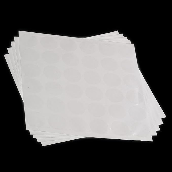 Transparent Blank Tamper Evident Labels Crystal Clear Sealing Package Seal Self Adhesive Security Warranty Void Tamper Proof Stickers (100pcs Round)