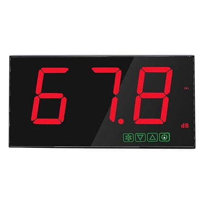 Wall Mounted Decibel Meter, Sound Level Meter 30-130dB with Alarm, USB Rechargeable Battery Level Indication - High Accuracy, Digital Display, Ideal for Industrial and