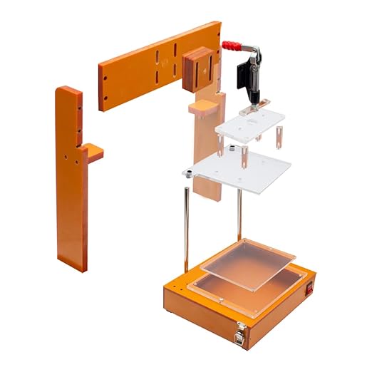 DIY Printed Circuit Board Test Fixture, Universal PCB Test Embryo Frame PCBA Testing Jig Bakelite Fixture Test Rack FPCB Tester Stand (Type B)