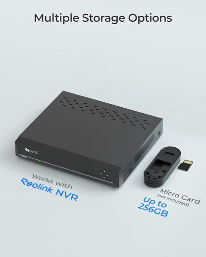 REOLINK Video Doorbell Camera with 256GB microSD Card Bundle, Wired Video Doorbell, 5Ghz/2.4Ghz WiFi, 256GB SD Card for Local Storage, Chime Included