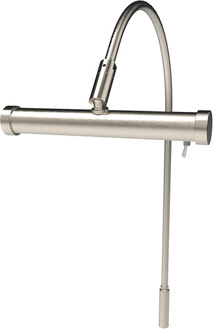 Cocoweb 6 Inch Tru-Slim Satin Nickel Picture Light - LED, 2700K, Adjustable Arm, Plug-in, Toggle Switch, Sleek and Compact Design