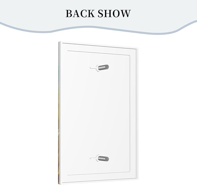 Decorative Light Switch Plate Covers White Daisy Flowers Floral Oil Painting 1 Gang No Device Single Blank Outlet Covers Wall Plate Light Switch Cover Plate for Bedroom Home Decor