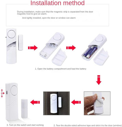 5Set/Lot Door and Window Magnetic Sensor Alarm Smart Home Security Protection Door Window Alarm
