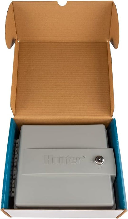 Hunter PRO-HC600 Smart WiFi Irrigation Controller, 6 Zone Outdoor & Indoor Sprinkler Timer, Hydrawise App Compatible, Weather-Based Scheduling, Flow Sensor Ready, Touchscreen