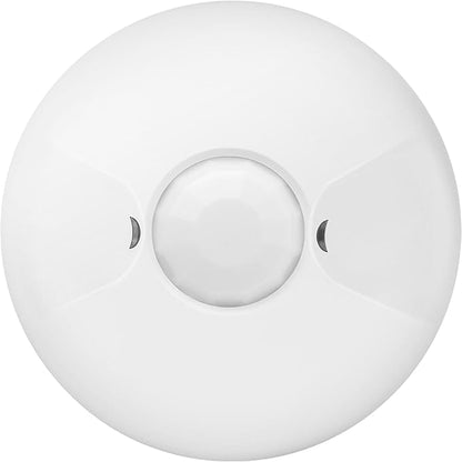 ENERLITES - MPC-50V-STICKER Ceiling Occupancy Sensor by PIR Ceiling Sensor for Junction Box Installation, MPC-50V, White