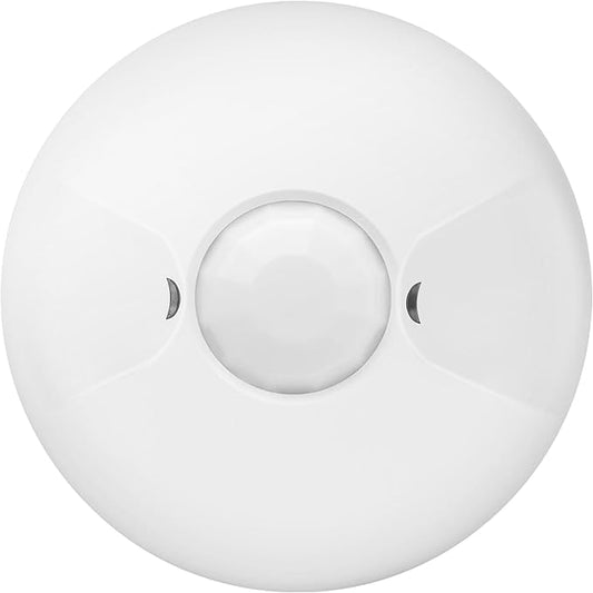 ENERLITES - MPC-50V-STICKER Ceiling Occupancy Sensor by PIR Ceiling Sensor for Junction Box Installation, MPC-50V, White