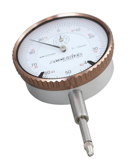 Accusize Industrial Tools 0-10 mm by 0.01 mm Metric Dial Indicators, P900-S001