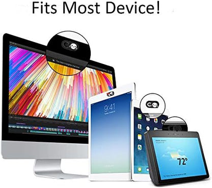 Laptop Camera Cover Slide 3 Pack Ultra Thin Slide Laptop Camera Cover for Echo Show, Computer, Tablet, Chromebook, PC - Panda