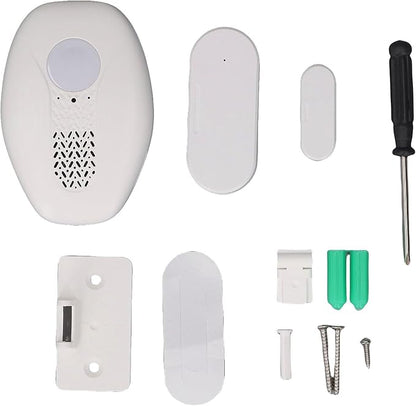 FTVOGUE Wireless Door Sensor Alarm 98.4FT Range 80dB Loud Magnetic Window Open Alert for Home