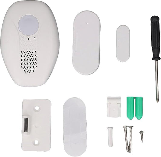 FTVOGUE Wireless Door Sensor Alarm 98.4FT Range 80dB Loud Magnetic Window Open Alert for Home