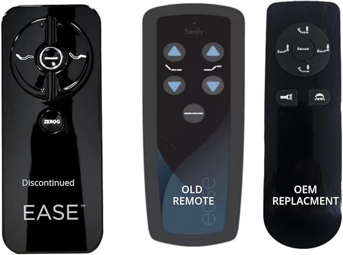 Replacment Remote for Sealy Ease 1.0 or 2.0 OEM Value Version