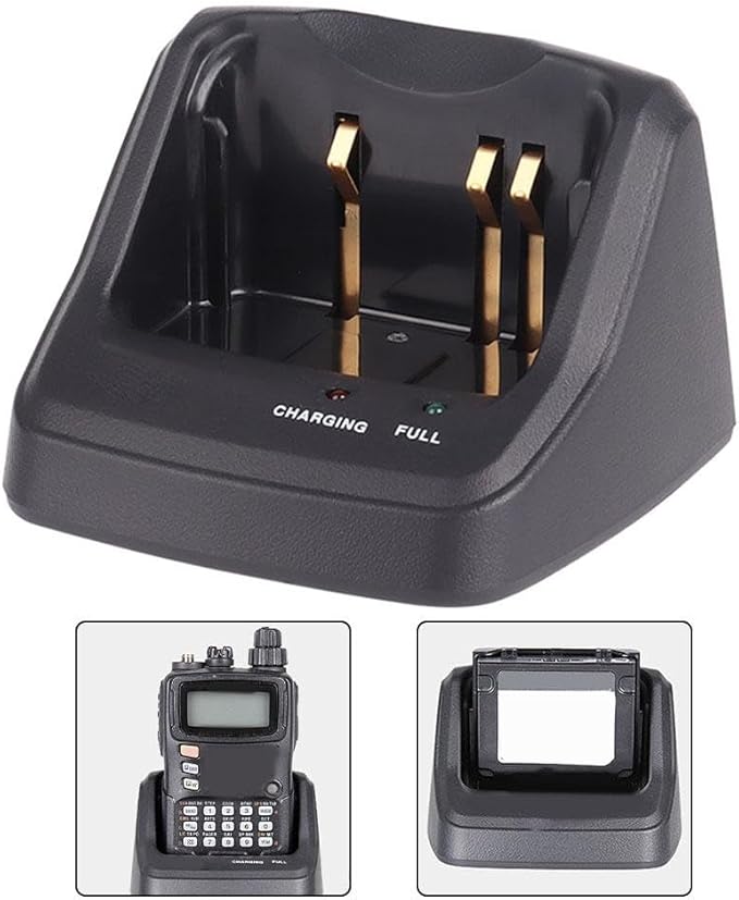 CD-15A Quick Charge Base Fit For VX5R VX6R VX7R For Walkie Talkie Charger, Fast Charging Base Station With Status Indicator Light Charging Device, Input Voltage Range DC12.0-16.0V