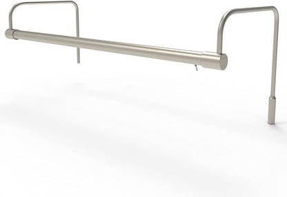 Cocoweb 21 Inch Tru-Slim Satin Nickel Picture Light - LED, 2700K, Adjustable Arm, Plug-in, Toggle Switch, Sleek and Compact Design