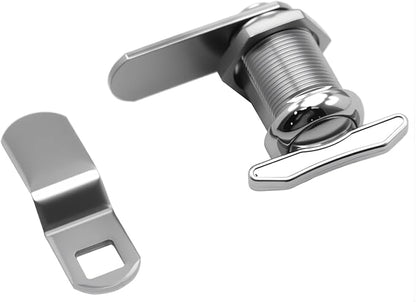 1" Thumb Operated Offset Cam Lock, RV Compartment Latch, Non-Locking Thumb Turn, for RV Compartment Camper Storage Door (6 Pack)