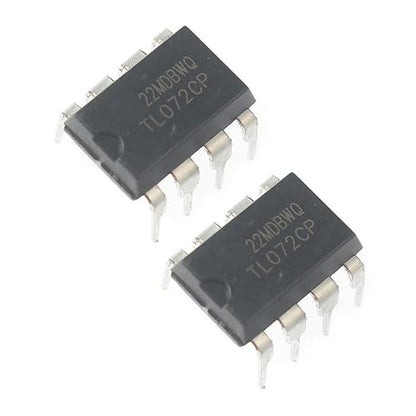 TL072 Dual Op Amp Operational Amplifiers IC Chip - DIP-8 - Low Noise