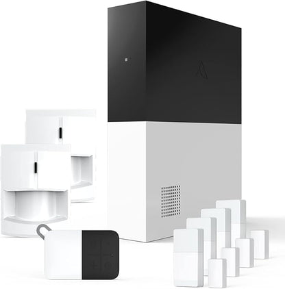 Abode 8 Piece Wireless Smart Security System - Works with Apple HomeKit, Z-Wave and Zigbee Devices - Expandable to Protect Your Whole Home - Easy DIY Installation - Optional Professional Monitoring