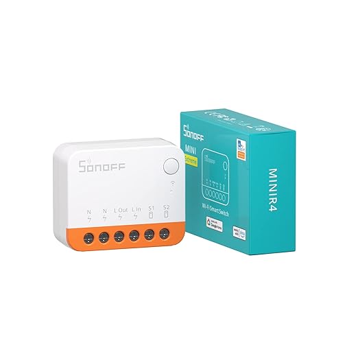 SONOFF MINIR4 Smart WiFi Light Switch,Universal DIY Module for Smart Home Automation Solution,1 Pack