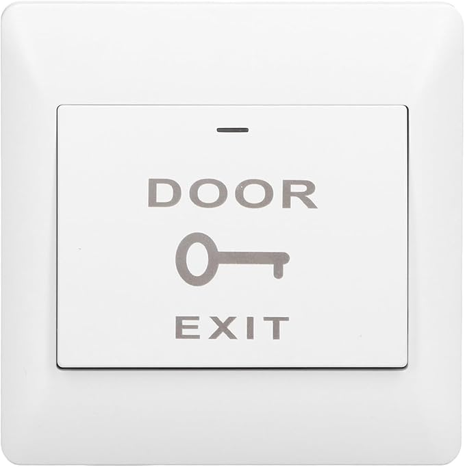Push Button Door Release, Smart Door Switch Panel Push to Exit Button Release No or Com Switch Panel Auto Reset Wifi App Remote Voice Control