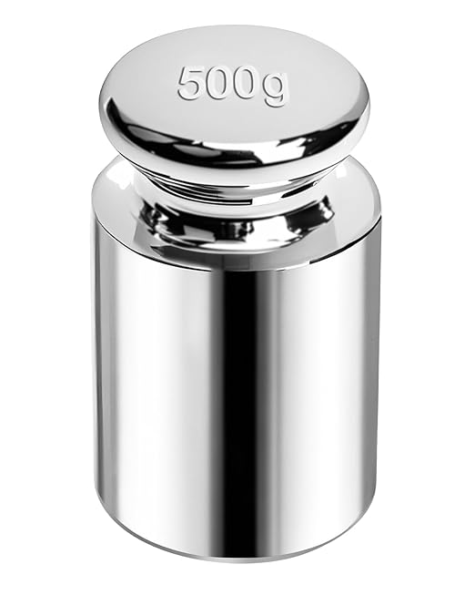 UCEC Calibration Weights for Digital Scale, 500g Gram Weights, Precision Stainless Steel Balance Scale Calibration Weight for Lab Educational Science