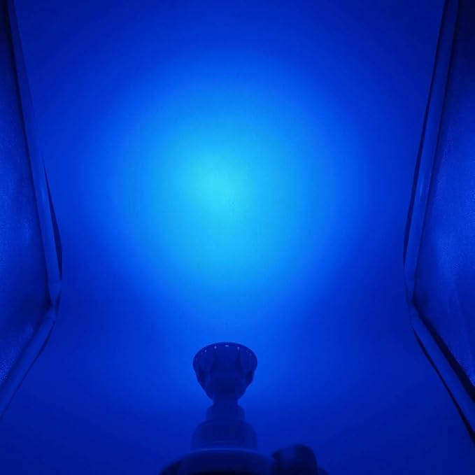 6-Pack MR16 Blue Led Bulbs 5W Replace 35W 50W Halogen Equivalent,12V Low Voltage MR16 GU5.3 Blue Color Bulb Spotlights for Outdoor Landscape Flood Track Lighting, Dimmable,