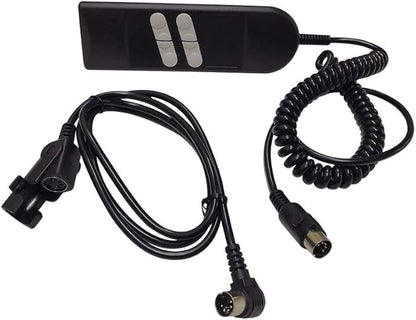 Fromann Recliners Remote Hand Control Handset 180 Degree 5 Pin 4/6 Button with 90 Degree Extension Cord for Power Sofa and Lift Chairs