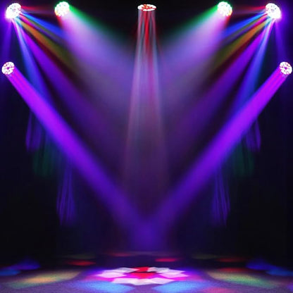 SHEHDS 19x40W LED Moving Head Light, RGBW LED Stage Light with RGB Ring Effects, with Zoom, Beam Effect, 360° Rotation, for Outdoor Concert Performance, Theater, School Show