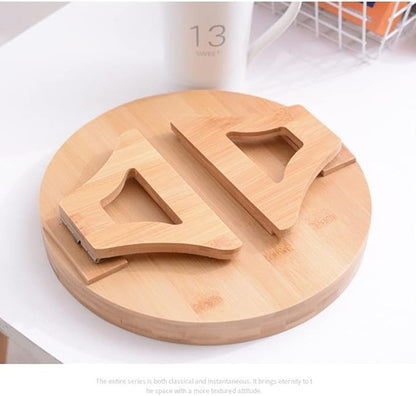 Clip On Tray Sofa Table, Bamboo Couch Arm Tray, Folding Sofa Armrest Tray Table for Drinks, Snacks, Phone & Remote – Portable Clip-On Side Table for Couch, Recliner & Armchair