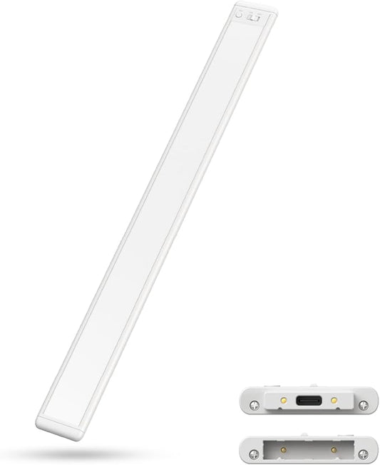 20 Inch Under Cabinet Lighting, Expandable LED Cabinet Light with Sensor Controls, Adjustable Color Temperature & Brightness, Wireless Magnetic Installation
