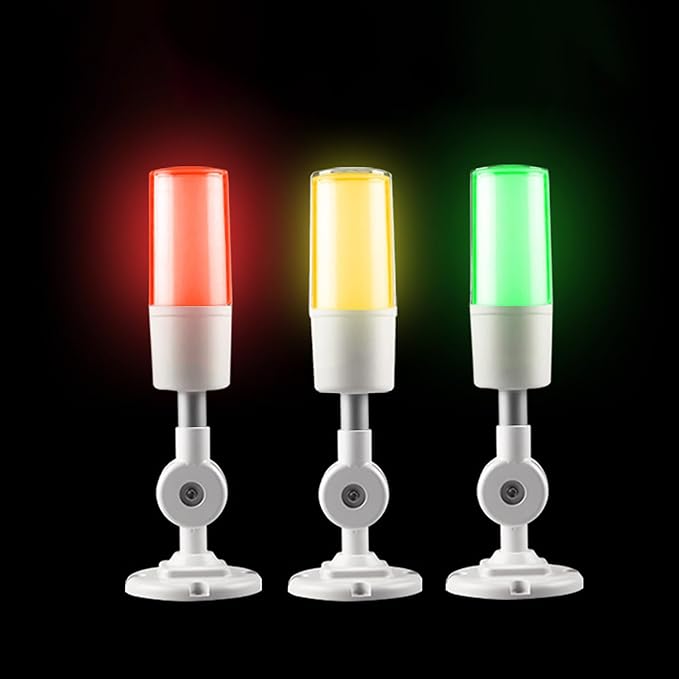 LED Machine Tool Integrated 3-Color Alarm Lamp Indicator Lights 110V Single Lighting Folded Equipment Warning Light
