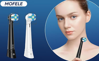 10 Pack Smart Cleaning Replacement Heads Compatible with Oral B iO 2 3 4 5 6 7 8 9 10 Series Electric Toothbrush, Brush Heads Compatible with Oral B iO Electric Handles (Black)