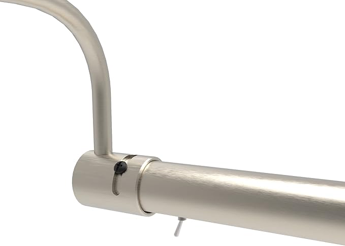 Cocoweb 21 Inch Tru-Slim Satin Nickel Picture Light - LED, 2700K, Adjustable Arm, Plug-in, Toggle Switch, Sleek and Compact Design