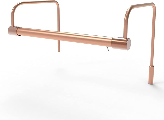 Cocoweb 12 Inch Tru-Slim Copper Picture Light - LED, 2700K, Adjustable Arm, Plug-in, Toggle Switch, Sleek and Compact Design