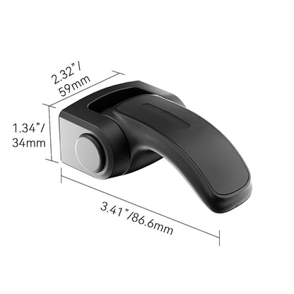 SAFELON 1 PC Baby Safety Oven Door Lock, Kitchen Safety Locks for Babies, Childproof Oven Locks for Kids, Heat-Resistant, No Screws & Drilling (Black)