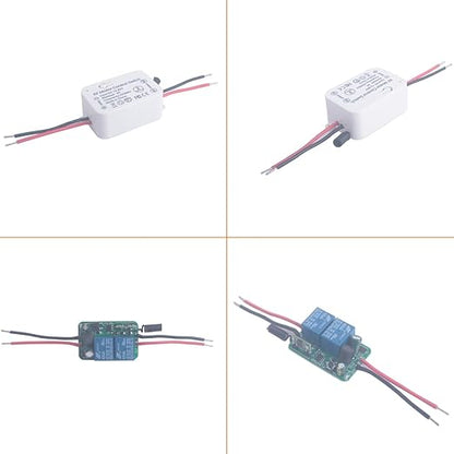 12V 24V 36V 48V DC Motor Remote Control Switch, 12V-80V 5A Wireless Relay Switches Receiver Controller with 2 Transmitters, Remote Controls Motor Move Forward and Reverse (DC 12V-80V/2* Controller)