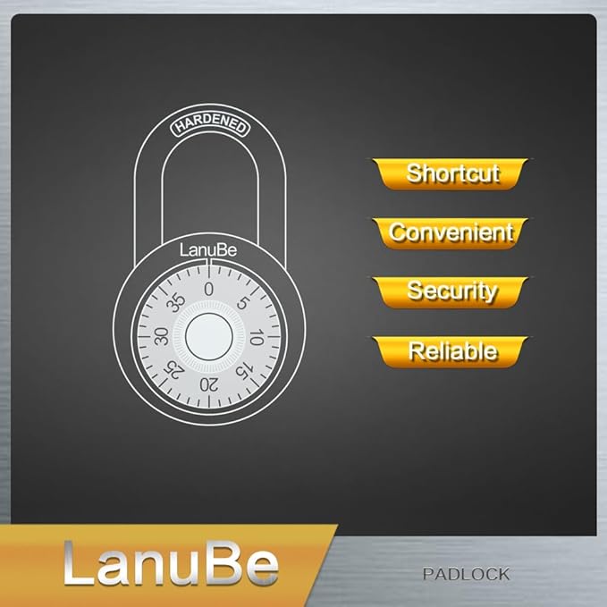 LanuBe Standard Dial Combination Lock, 2 inches. Wide, with Different Combinations, Purple Turnplate, Pack of 24; Lock for School, Employee, Gym Sports Locker, Case, Toolbox