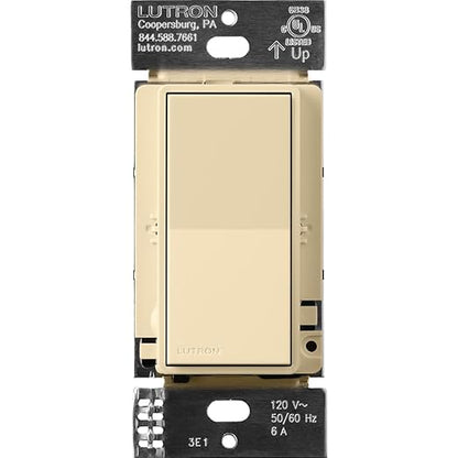 Lutron Sunnata On/Off Accessory Switch, only for use with Sunnata LED+ Dimmers, ST-AS-IV, Ivory
