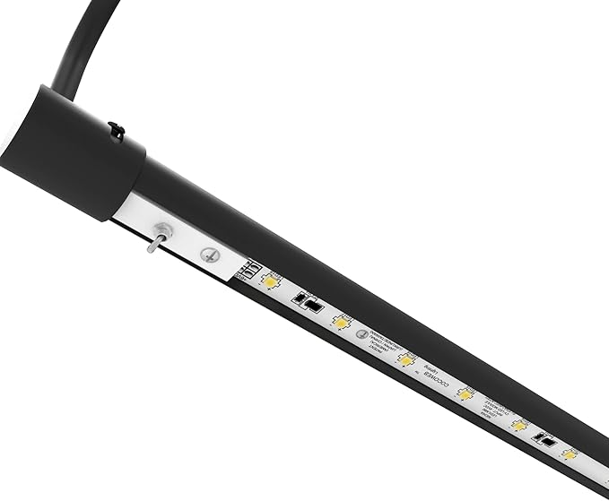 Cocoweb 43 Inch Tru-Slim Black Picture Light - LED, 2700K, Adjustable Arm, Plug-in, Toggle Switch, Sleek and Compact Design