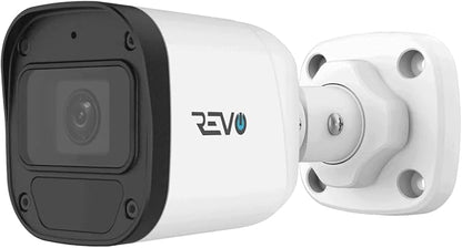 Revo Ultra Blue Series 8CH 4K POE H.265 NVR, 2TB & 6X 2K (4mp) Indoor/Outdoor IR Cameras with Built-in Mic – Remote Access Via Pc, Mac & Phone (No Monthly Fee)