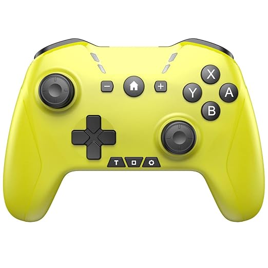 Bluetooth Controller for Switch/Mac/PC/Steam/Mobile Phone/iOS/Android//TV/iPad/Table/Apple Arcade MFi Games, switch pro controller wireless with Adjustable Dual Motion,Turbo,Macros,6-Axis,Wake Up for Black Myth: Wukong (Black) (Purple) (Yellow)