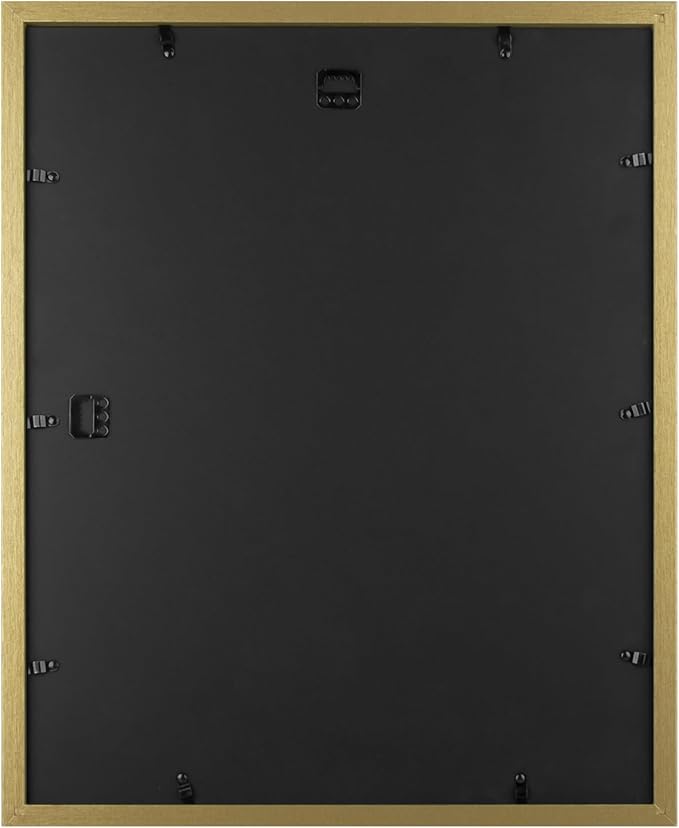 Golden State Art, 16x20 Picture Frame with Mat for 11x14 - High Definition Glass Wall Mounting Horizontal Vertical Display (Gold, 1 Pack)