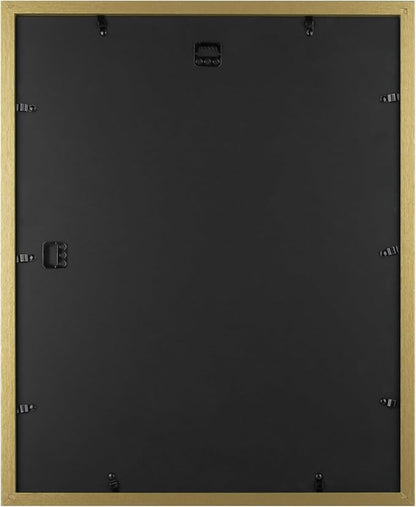Golden State Art, 16x20 Picture Frame with Mat for 11x14 - High Definition Glass Wall Mounting Horizontal Vertical Display (Gold, 1 Pack)