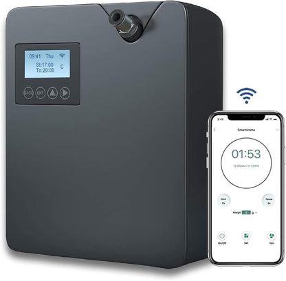 Smart Scent Air Machine with Professional Cold-Air Diffusion Technology for Home, Waterless Essential Oil Diffuser 300ml, HVAC Oils Large Room, Business, Office, Spa Room (Black)