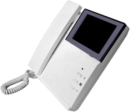 Video Door Phone System, 4.3 Inches Clear LCD Monitor Wired Video Intercom Doorbell Kits, IR Night Vision Outdoor Camera Door Intercom, Doorphone Telephone Style for Home Improvement